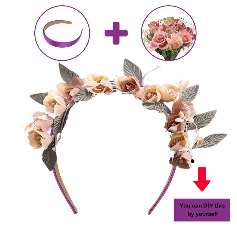 Ondder 16 Pack Purple Headband Satin Headband for Women Girls Hair Accessories for Girls Headbands for Women Non Slip DIY Craft Hair Accessories - Image 3